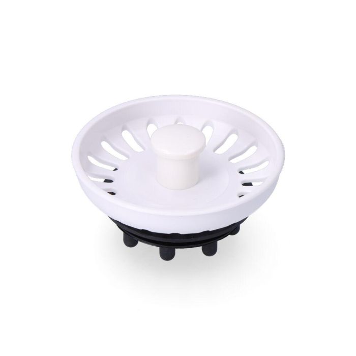 Edm Filtro de rejilla de fregadero tipo Teka color blanco Ø7,7cm 0 Edm Filtro de rejilla de fregadero tipo Teka color blanco Ø7,7cm 0