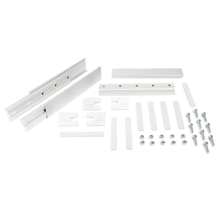 TERNO Kit de Pinzas para Vidrio 8/10 mm, para Sistema Vetro 40 Fluid, Espesor de Vidrio 8mm