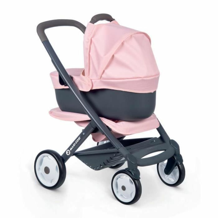 Smoby Combi Silla + Capazo Rosa, Juguete Estilo Maxi Cosi, Edad Mínima 3 años 3 Smoby Combi Silla + Capazo Rosa, Juguete Estilo Maxi Cosi, Edad Mínima 3 años 3