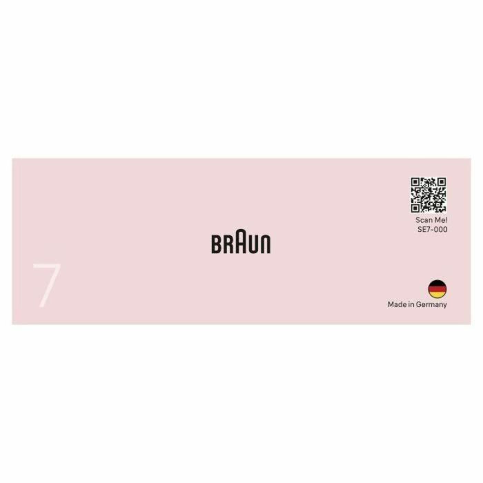 Braun Depiladora Eléctrica SE 7-000 Inalámbrica 2 Velocidades 40 min Blanco / Rosa 2