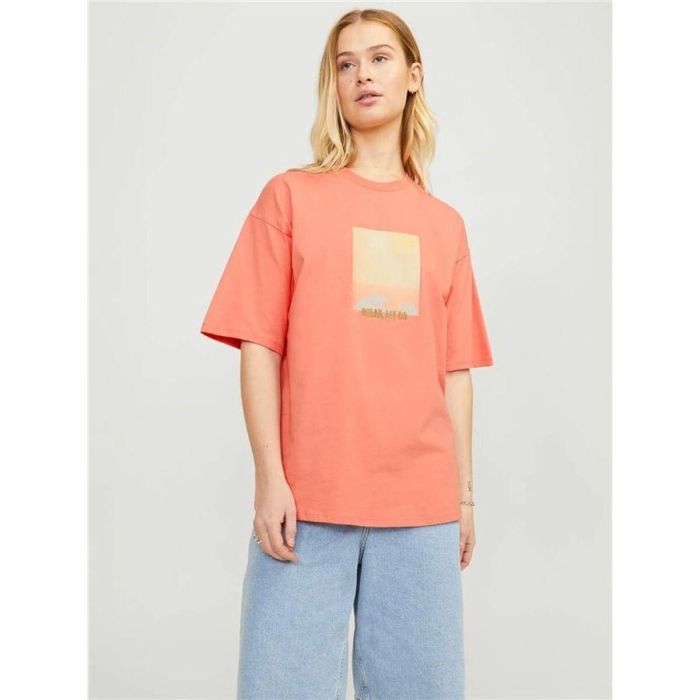 Camiseta de Manga Corta Mujer Jack & Jones Jxpaige Naranja M 1