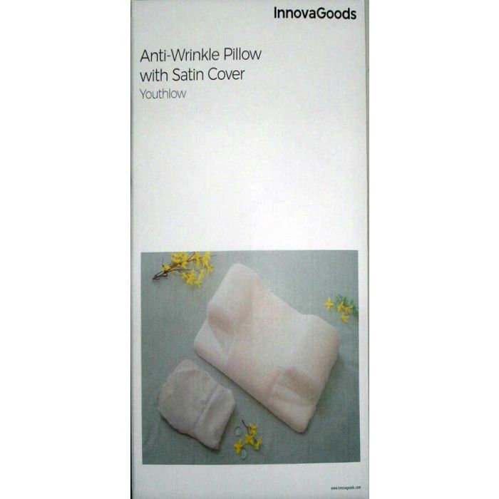 Almohada Cervical Antiarrugas con Funda de Satén Youthlow InnovaGoods 12 Almohada Cervical Antiarrugas con Funda de Satén Youthlow InnovaGoods 12