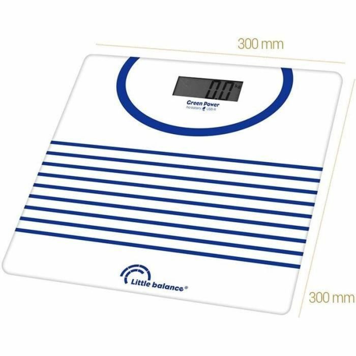 Little Balance Báscula personal 8655 - 180 kg / 100 g, USB reparable, diseño Mariniere 0 Little Balance Báscula personal 8655 - 180 kg / 100 g, USB reparable, diseño Mariniere 0