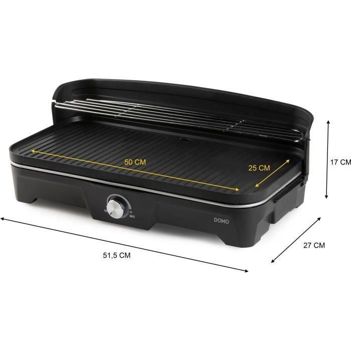 Domo DO9260G Parrilla de Mesa BBQ Eléctrica 2200W 5
