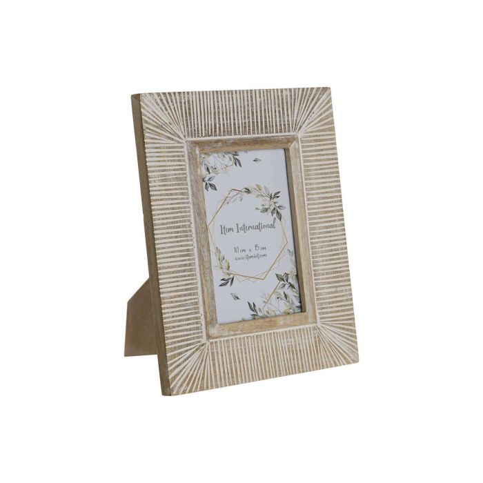 Marco Foto 10X15 Moderno DKD Home Decor Blanco 1 x 24 x 19 cm