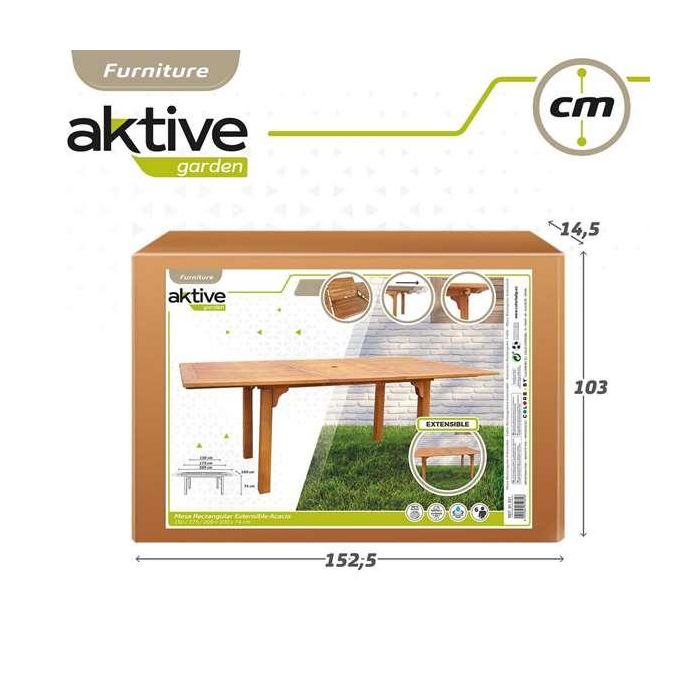 Mesa Extensible Aktive Madera de acacia 200 x 74 x 100 cm 5 Mesa Extensible Aktive Madera de acacia 200 x 74 x 100 cm 5