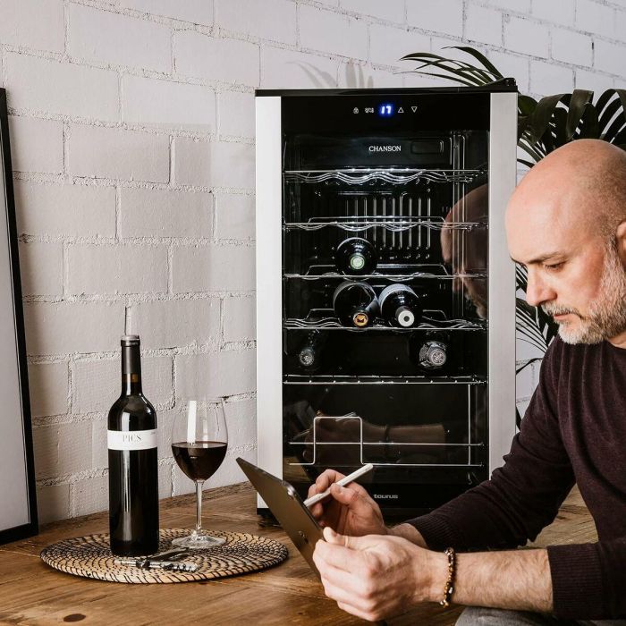 Vinoteca Taurus CHANSON 24 43 x 45 x 74 cm Gris 2 Vinoteca Taurus CHANSON 24 43 x 45 x 74 cm Gris 2