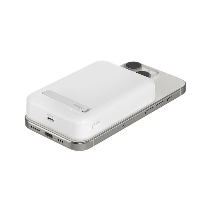 Belkin BPD008BTWH Powerbank Magnética 10000 mAh Qi2 Carga Rápida Inalámbrica Blanca para iPhone 3