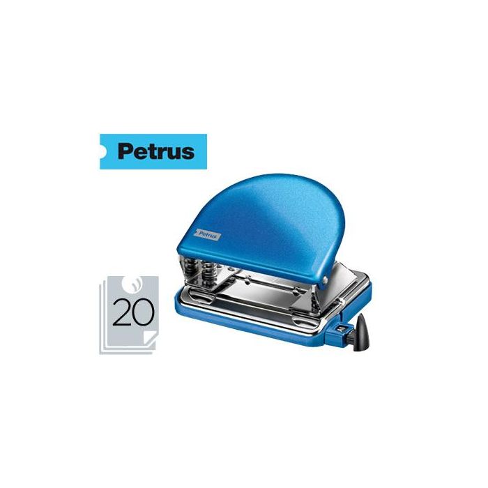 Taladrador Petrus 52 Wow Azul Metalizado Capacidad 20 Hojas En Blister