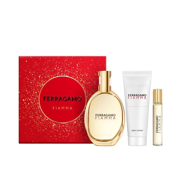 Salvatore Ferragamo Fiamma Eau de Parfum Estuche 3 Piezas (100 ml EDP + 50 ml Loción Corporal + 15 ml EDP) para Mujer