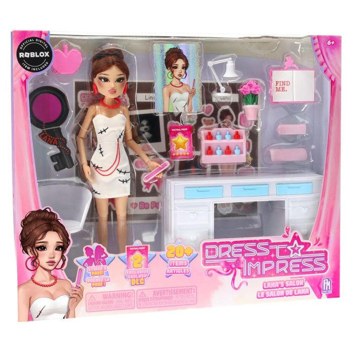 PHATMOJO Set Muñeca Lana Deluxe Fashion Doll Dress to Impress +6 años