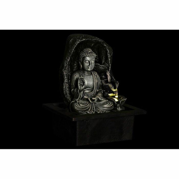 Fuente Oriental DKD Home Decor Gris Negro 17.5 x 25 x 21 cm (2 Unidades)