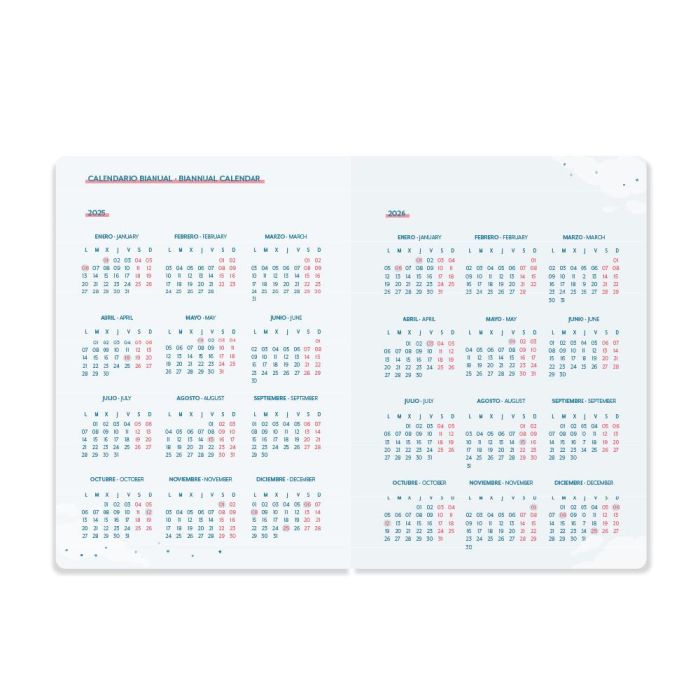 Agenda Escolar Liderpapel 25-26 Espiral Waves Rojo Semana Vista A5 Bilingüe Papelfsc 80 gr 2 Agenda Escolar Liderpapel 25-26 Espiral Waves Rojo Semana Vista A5 Bilingüe Papelfsc 80 gr 2