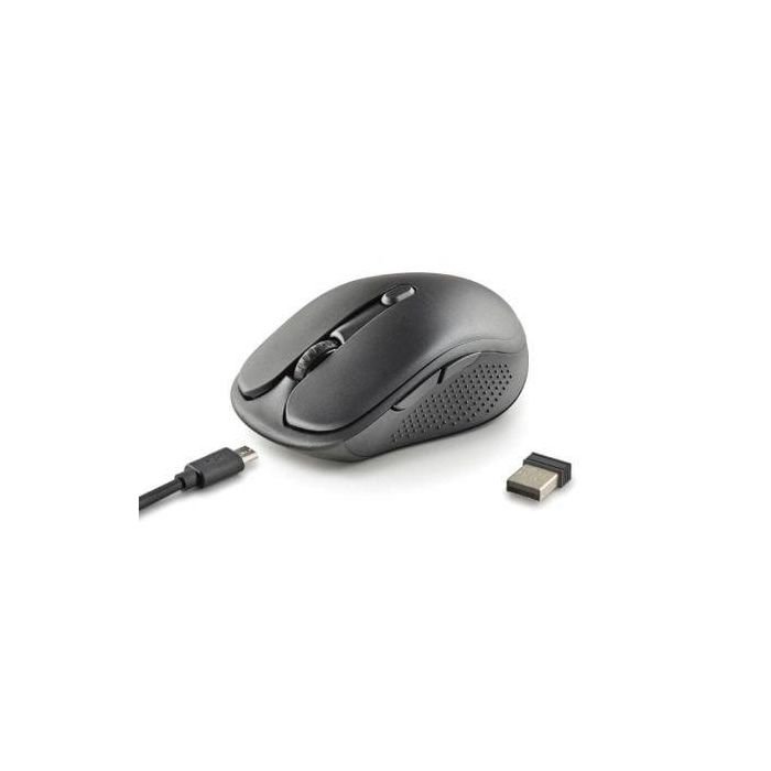Ratón Inalámbrico NGS Evo Rust/ Batería recargable/ Hasta 1600 DPI/ Negro 1 Ratón Inalámbrico NGS Evo Rust/ Batería recargable/ Hasta 1600 DPI/ Negro 1