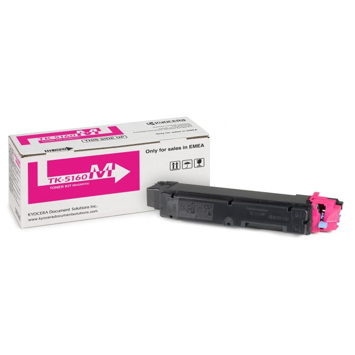 Kyocera TK 5160M Tóner Magenta Original 12000 Páginas para ECOSYS P7040cdn