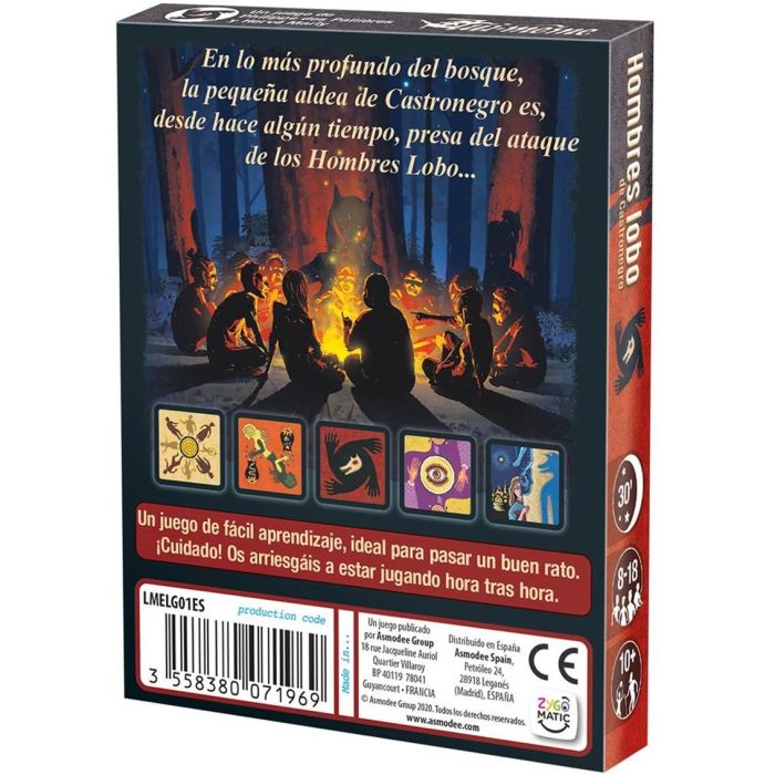 Asmodee Juego Los Hombres Lobo de Castronegro para 18 jugadores 2