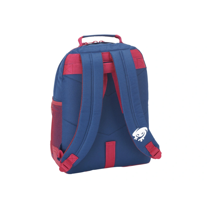 Safta Mochila Doble Adaptable a Carro Levante U.D. Azul y Granate 32x42x15 cm 1