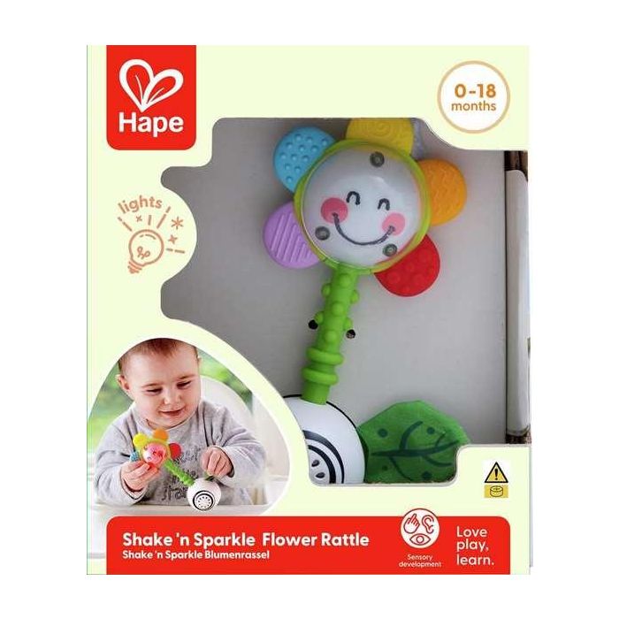 Sonajero-mordedor flor shake & sparkle rattle 0-18 m 2 Sonajero-mordedor flor shake & sparkle rattle 0-18 m 2