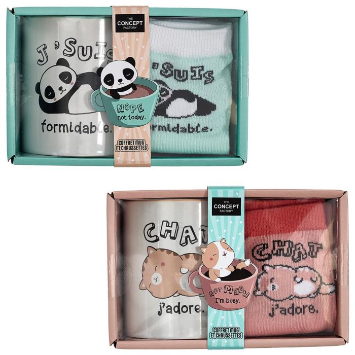 Juego De Taza Y Calcetines Kawaii The Concept Factory 2