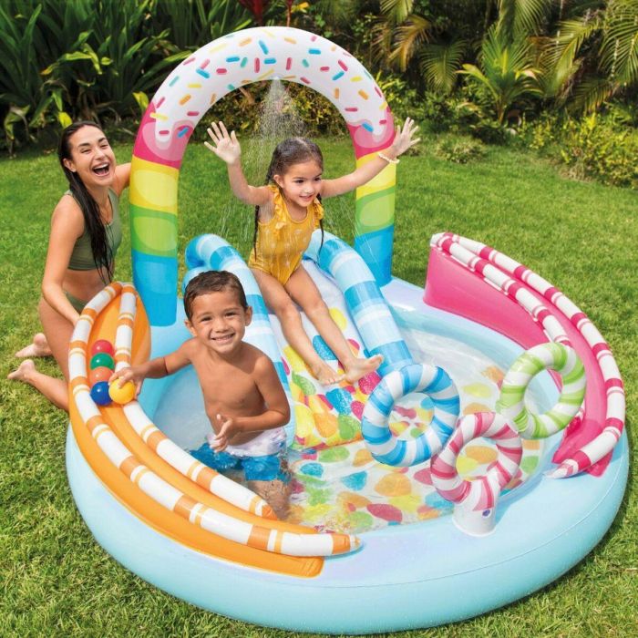 Piscina Hinchable para Niños Intex Golosinas 165 L 170 x 122 x 168 cm (2 Unidades) 5