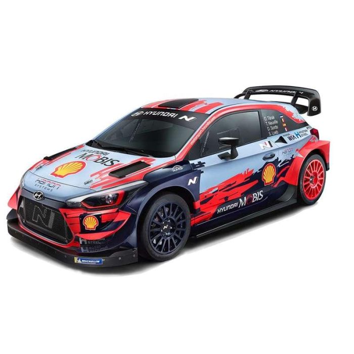 Coche radio control hyundai i20 wrc escala 1:10. 2.4 ghz. 54.50x26x21 cm 1