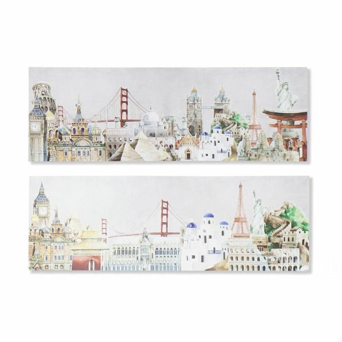 Cuadro Loft DKD Home Decor Multicolor 2 x 30 x 90 cm (2 Unidades) Cuadro Loft DKD Home Decor Multicolor 2 x 30 x 90 cm (2 Unidades)