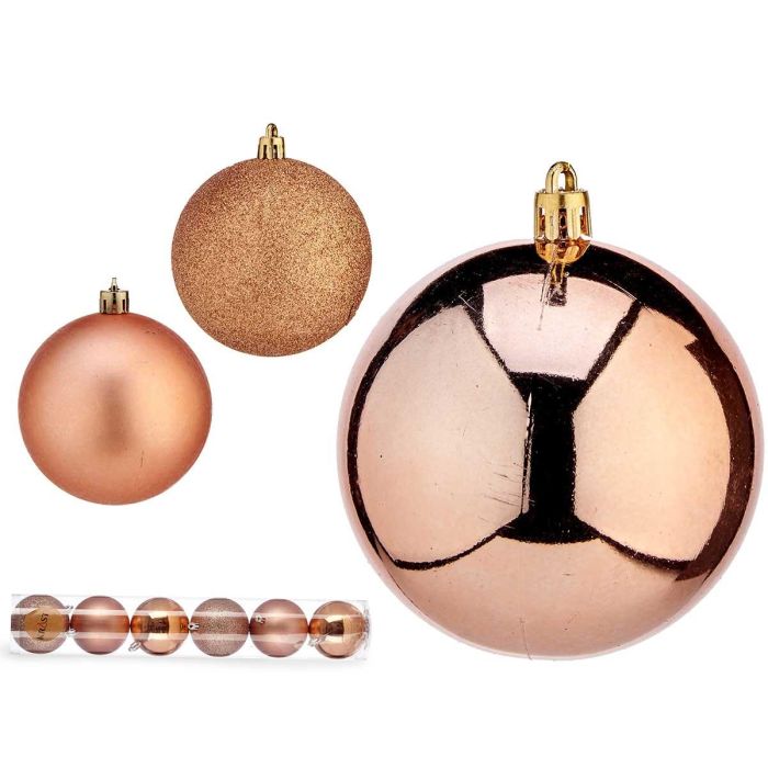 Set 6 Bolas Navidad Cobre 8 cm - Krist+ (24 Unidades) Set 6 Bolas Navidad Cobre 8 cm - Krist+ (24 Unidades)