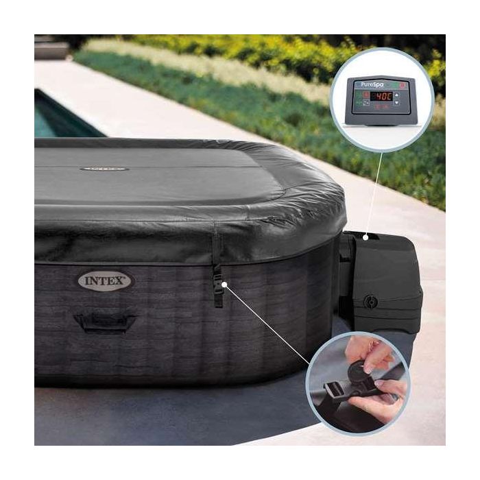 Jacuzzi purespa burbujas greystone deluxe para 4 personas 795 litros 211x211x71 cm 5 Jacuzzi purespa burbujas greystone deluxe para 4 personas 795 litros 211x211x71 cm 5