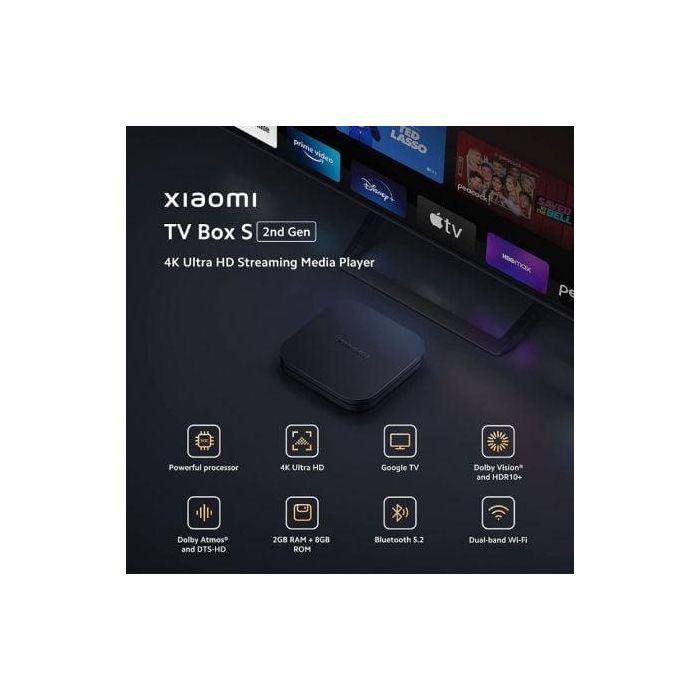 Xiaomi PFJ4151EU Reproductor Multimedia Streaming TV Box S 2nd Gen 4K Ultra HD 8GB ROM 2GB RAM Google TV Dolby Vision Atmos 4 Xiaomi PFJ4151EU Reproductor Multimedia Streaming TV Box S 2nd Gen 4K Ultra HD 8GB ROM 2GB RAM Google TV Dolby Vision Atmos 4