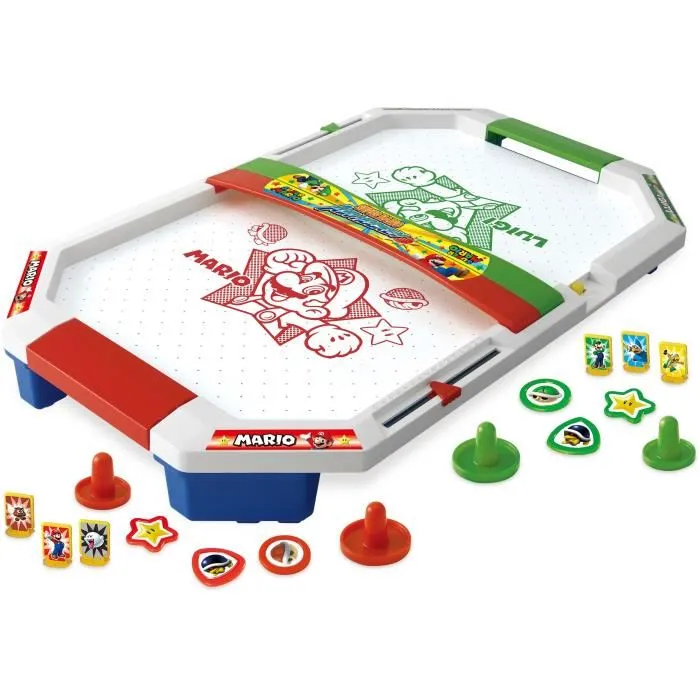 Epoch Super Mario Air Hockey Juego de Mesa para Niños y Adultos con Juego Real de Aire y Personajes Incluidos 2 Epoch Super Mario Air Hockey Juego de Mesa para Niños y Adultos con Juego Real de Aire y Personajes Incluidos 2