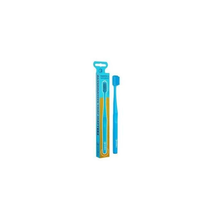 NORDICS ORAL CARE 6.580 Cepillo Dental Soft con 6580 Filamentos Suaves Azul para Adultos