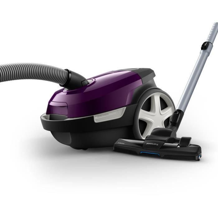 Aspiradora con bolsa - PHILIPS - XD3100/06 - 900 W - 79 dB - Púrpura 1 Aspiradora con bolsa - PHILIPS - XD3100/06 - 900 W - 79 dB - Púrpura 1
