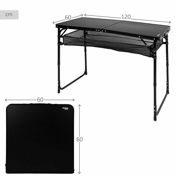Mesa Plegable Aktive 120 x 70 x 60 cm 3 Mesa Plegable Aktive 120 x 70 x 60 cm 3