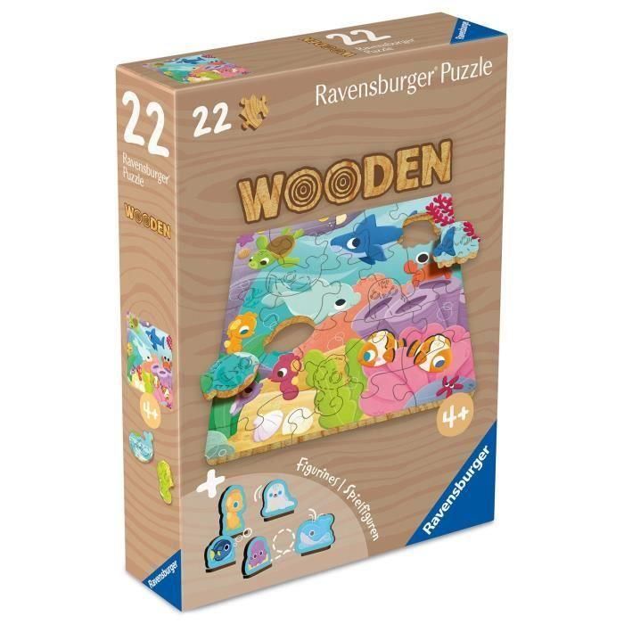 Ravensburger RAV12004081 Rompecabezas de madera - Mundo submarino 1