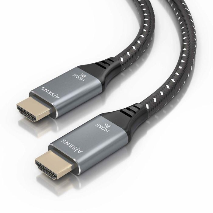 AISENS - CABLE HDMI V2.1 ULTRA ALTA VELOCIDAD / HEC 8K@60HZ 48GBPS, A/M-A/M, GRIS/NEGRO, 10M 4 AISENS - CABLE HDMI V2.1 ULTRA ALTA VELOCIDAD / HEC 8K@60HZ 48GBPS, A/M-A/M, GRIS/NEGRO, 10M 4