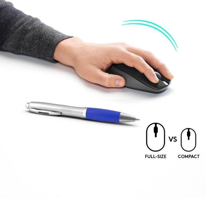 Logitech M190 Ratón Inalámbrico RF Full-Size Ergonómico 1000 dpi, Batería 18 Meses, para Manos Medianas/Grandes 2