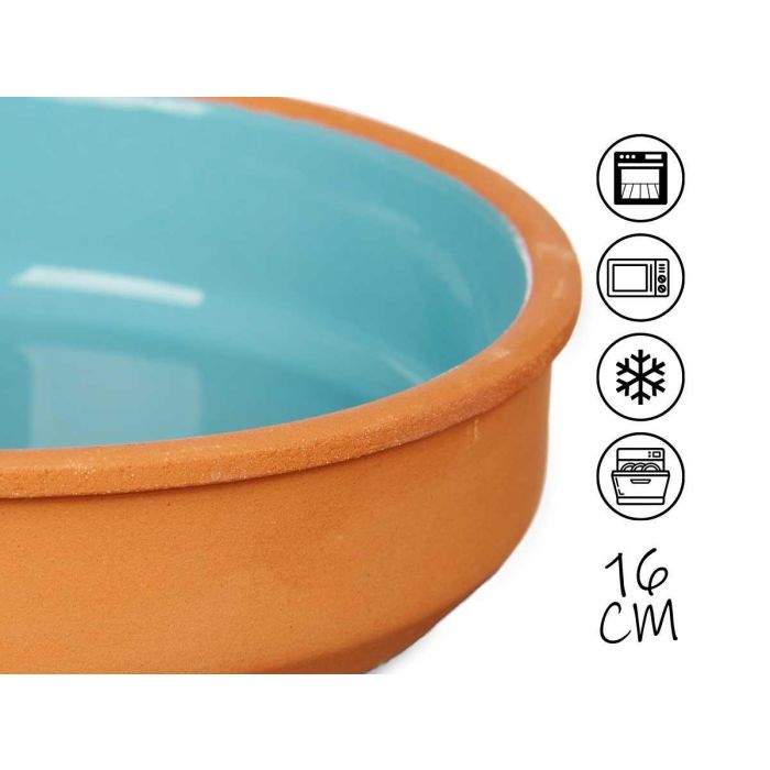 Set 4 Cazuelas Barro 16 Cm Color Azul La Dehesa (6 Unidades) 3 Set 4 Cazuelas Barro 16 Cm Color Azul La Dehesa (6 Unidades) 3