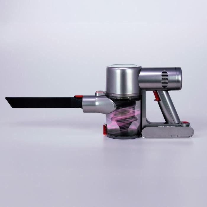 Jocca JOC8435253580832 Aspiradora vertical inalámbrica con pantalla táctil, 8000 Pa, 55 minutos, 0,7 L, Gris 5