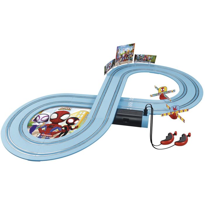Pista carrera spidey it's spidey time! incluye 2 coches (spidey y spin) 2,4 metros 1 Pista carrera spidey it's spidey time! incluye 2 coches (spidey y spin) 2,4 metros 1