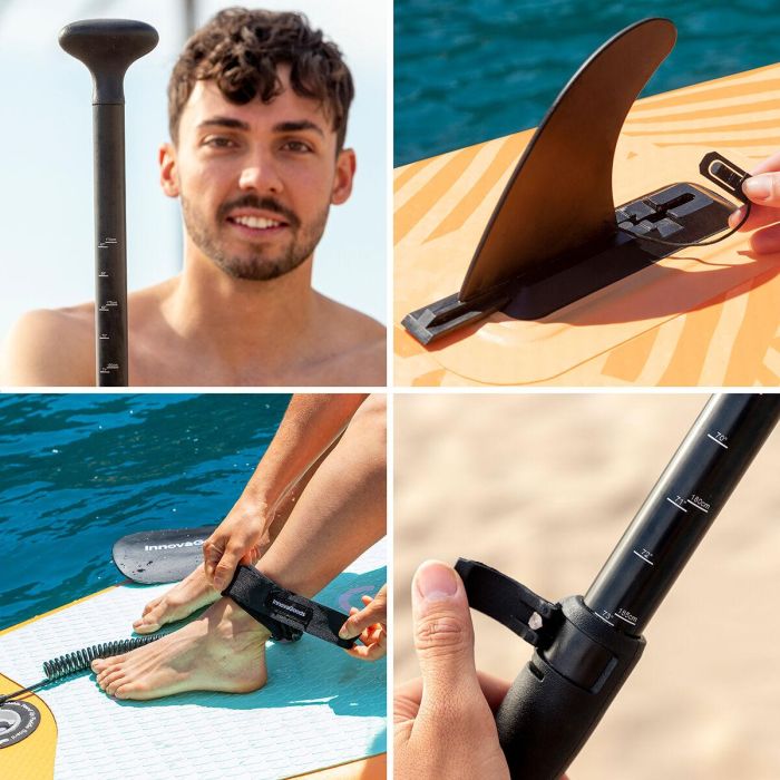 Tabla de Paddle Surf Hinchable 2 en 1 con Asiento y Accesorios Siros InnovaGoods 10'5" 320 cm 8 Tabla de Paddle Surf Hinchable 2 en 1 con Asiento y Accesorios Siros InnovaGoods 10'5" 320 cm 8