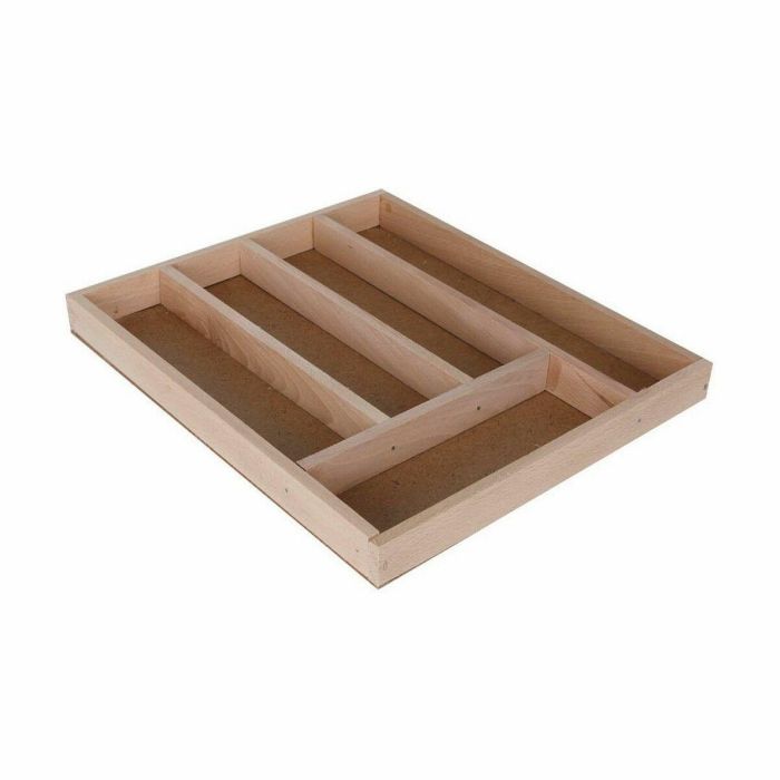 Organizador para Cubiertos Quttin Madera 33 x 28 x 3,5 cm (12 Unidades) 1