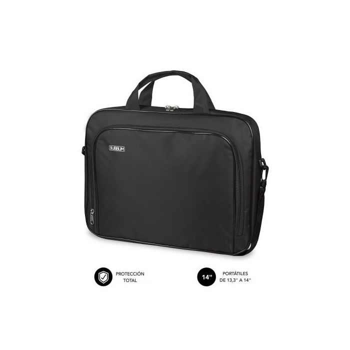 Maletín Subblim Oxford para Portátiles hasta 14"/ Negro