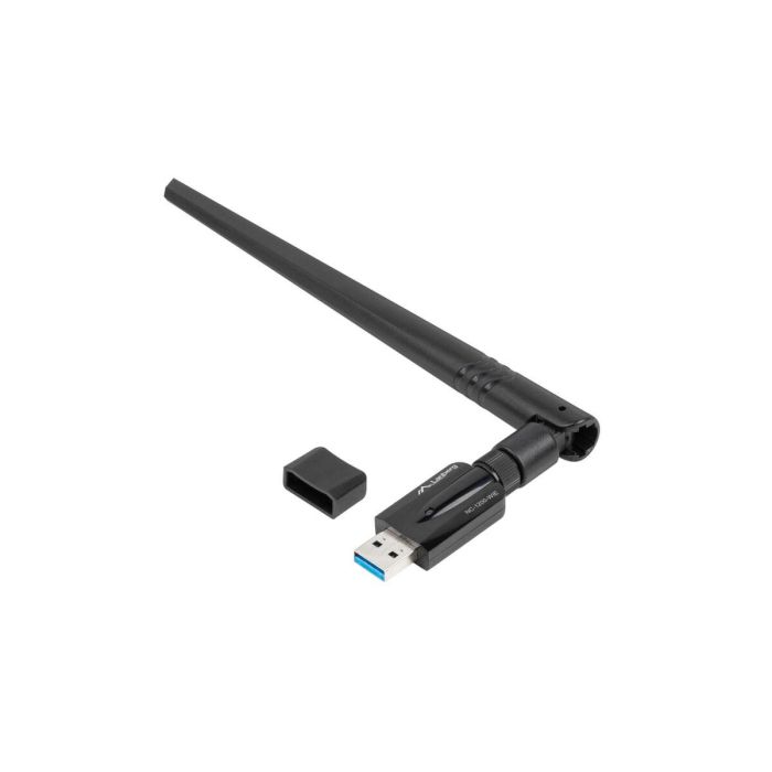Lanberg NC-1200-WIE Adaptador de Red Interno Inalámbrico USB WLAN 1200 Mbit/s Doble Banda Wi-Fi 5 (802.11ac) para PC Negro