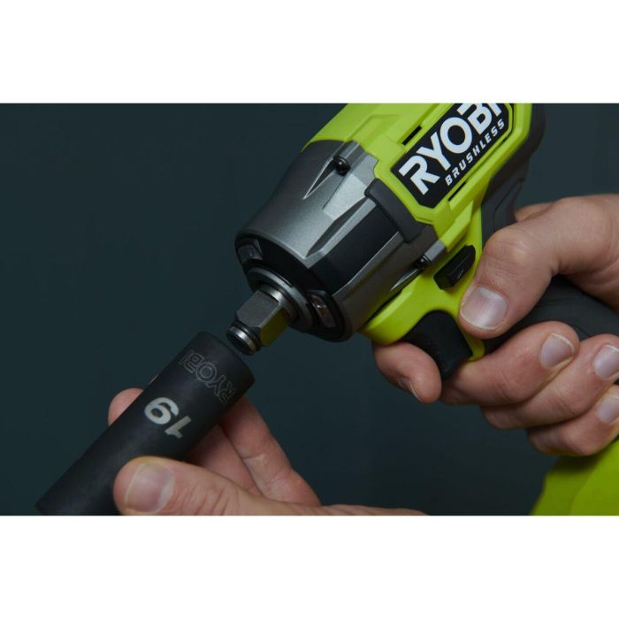 Ryobi AAAOB38125 Llave de impacto sin escobillas 18V 450 Nm 4 modos Entrada cuadrada de 1/2" 1