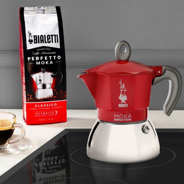 Bialetti NEW MOKA INDUCCIÓN Cafetera Italiana 6 tazas 0,28 L Roja 4 Bialetti NEW MOKA INDUCCIÓN Cafetera Italiana 6 tazas 0,28 L Roja 4