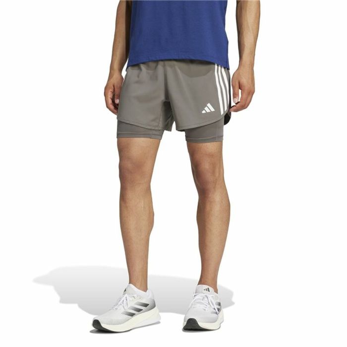 Pantalones Cortos Deportivos para Hombre Adidas Own The Run 3 Bandas 2In1 5 Pantalones Cortos Deportivos para Hombre Adidas Own The Run 3 Bandas 2In1 5