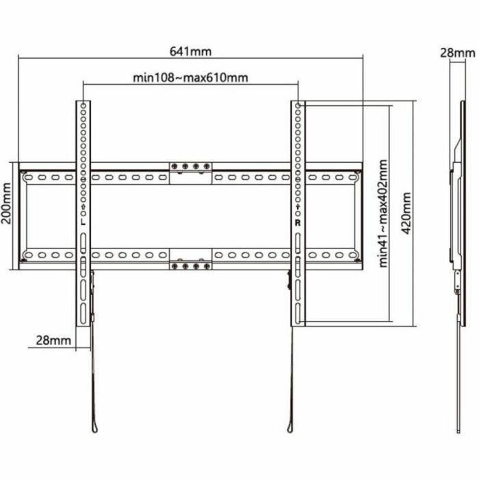 Stell SHO 5210 Soporte de TV Fijo SLIM de Acero 1 Stell SHO 5210 Soporte de TV Fijo SLIM de Acero 1