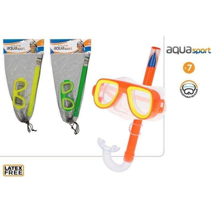 Mascara de buceo con tubo de respiracion junior en red-aqua sport 3/s + 7 años - modelos surtidos 1 Mascara de buceo con tubo de respiracion junior en red-aqua sport 3/s + 7 años - modelos surtidos 1