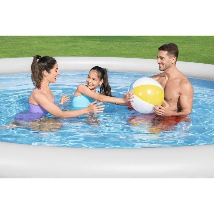 Bestway Piscina Fast Set Redonda autoportante 457x84 cm con bomba y filtro Tipo II. Liner Duraplus ultra resistente, fácil montaje 2 Bestway Piscina Fast Set Redonda autoportante 457x84 cm con bomba y filtro Tipo II. Liner Duraplus ultra resistente, fácil montaje 2