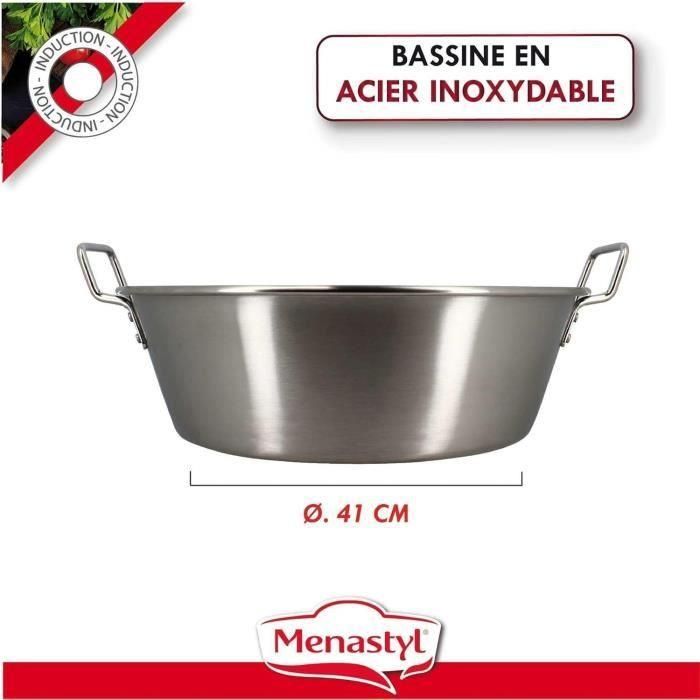 Menastyl 4615452 Bandeja para Mermelada de Acero Inoxidable - 40,5 cm 5